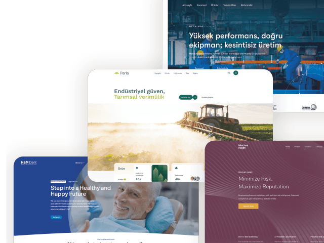 Web Tasarım & SEO çalışmalarından örnekler